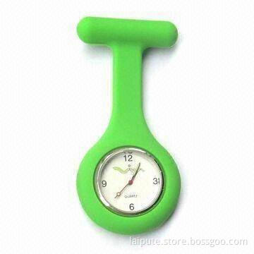 Nurse Watches with Alloy Case and Silicon Band, Customized Logos Welcomed
